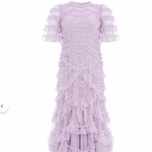 Needle & Thread Lilac Ruffle Maxi Dress